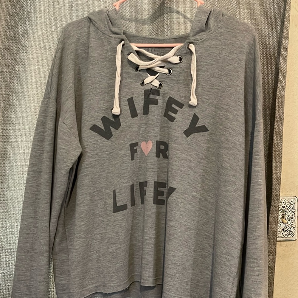 Wifey for lifey lightweight hoodie